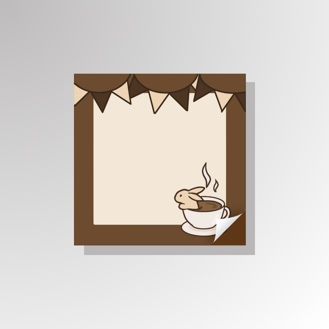 Coffee Bun Sticky Note Set