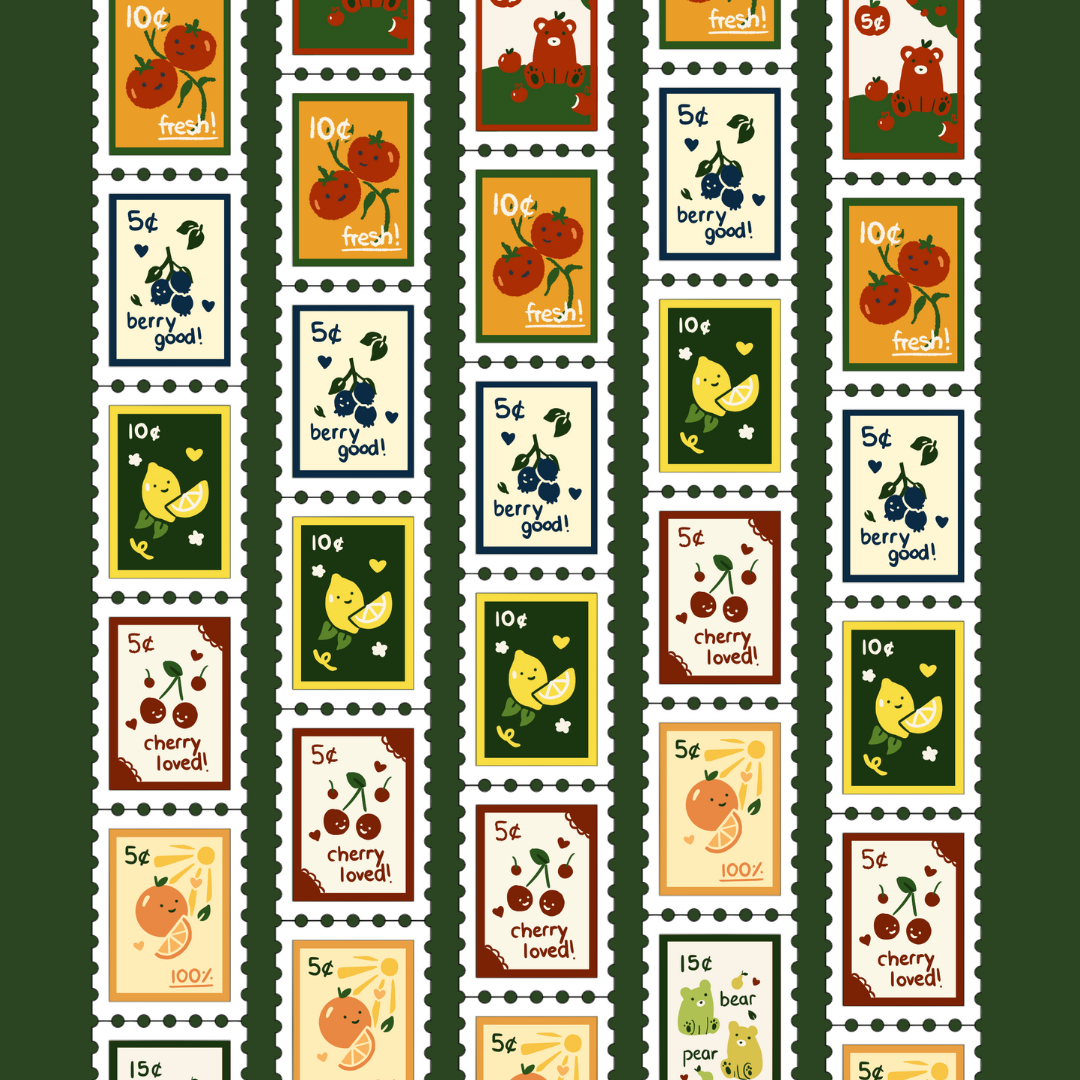 Fruit Stamp Washi Tape