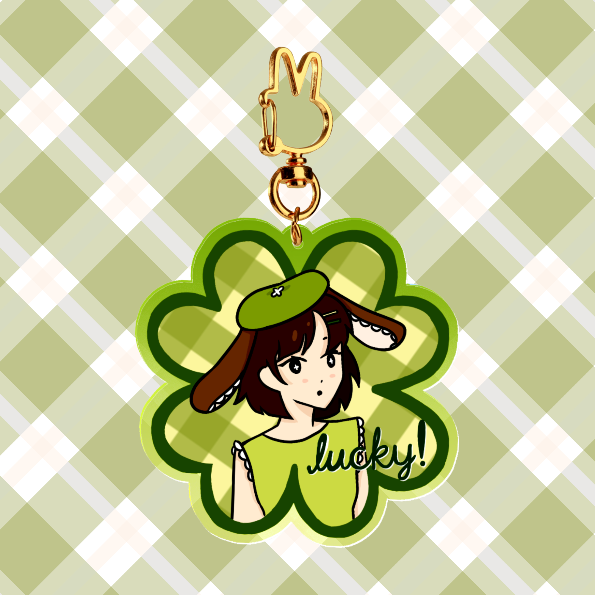 Lucky bunny keychain