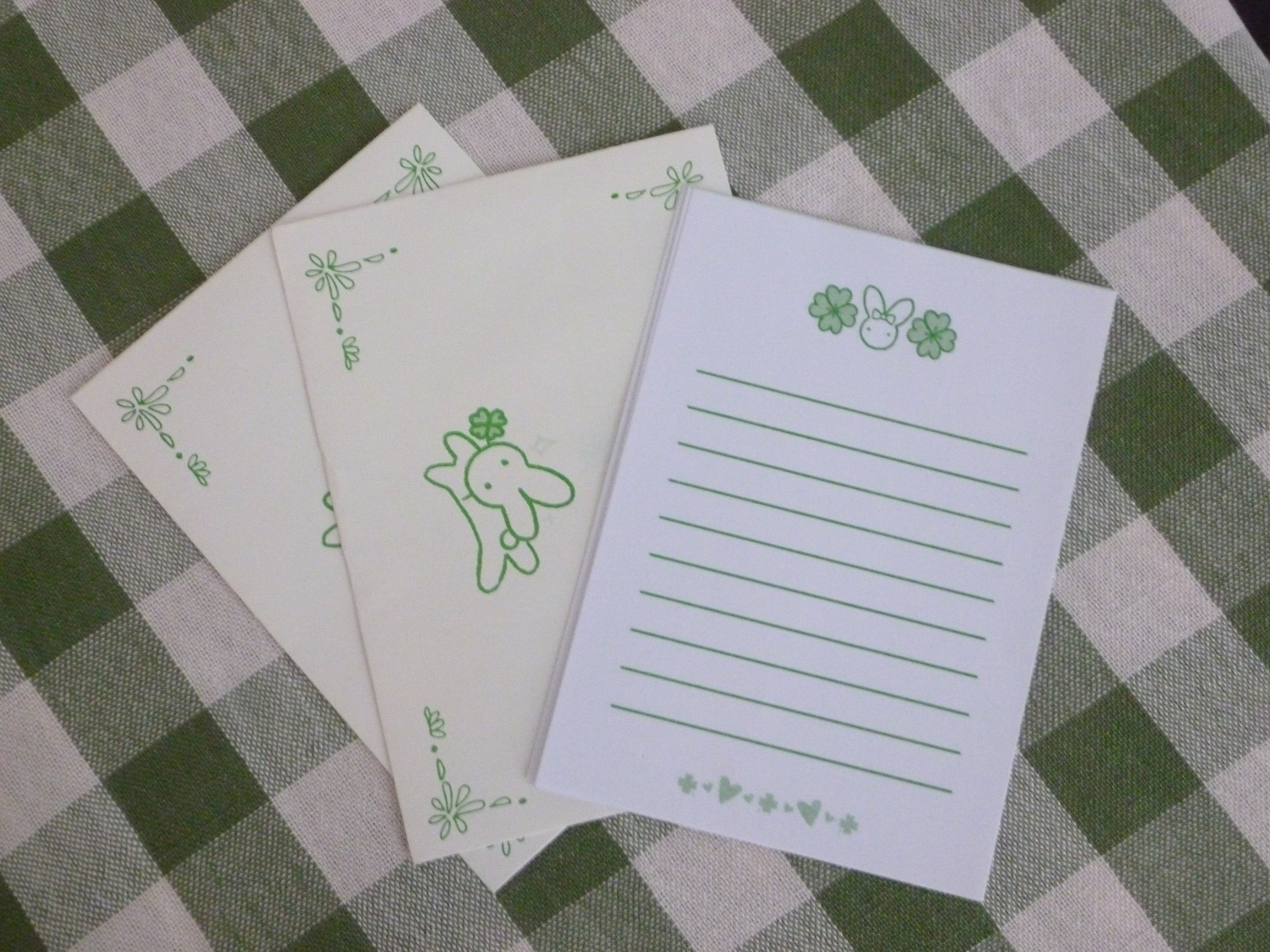 Lucky bunny letter set