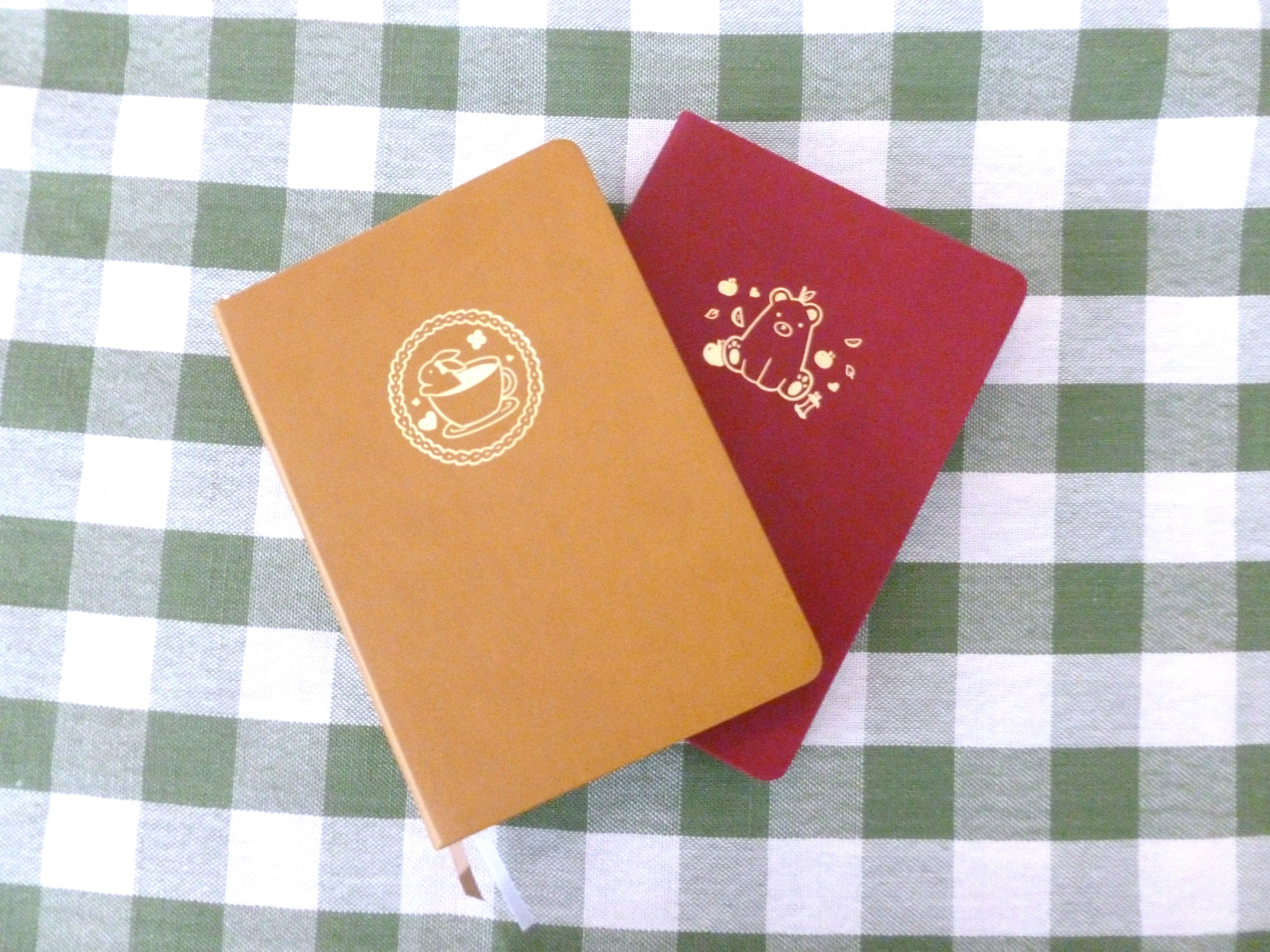 A5 Foil Embossed Notebooks (bear + bunny design)