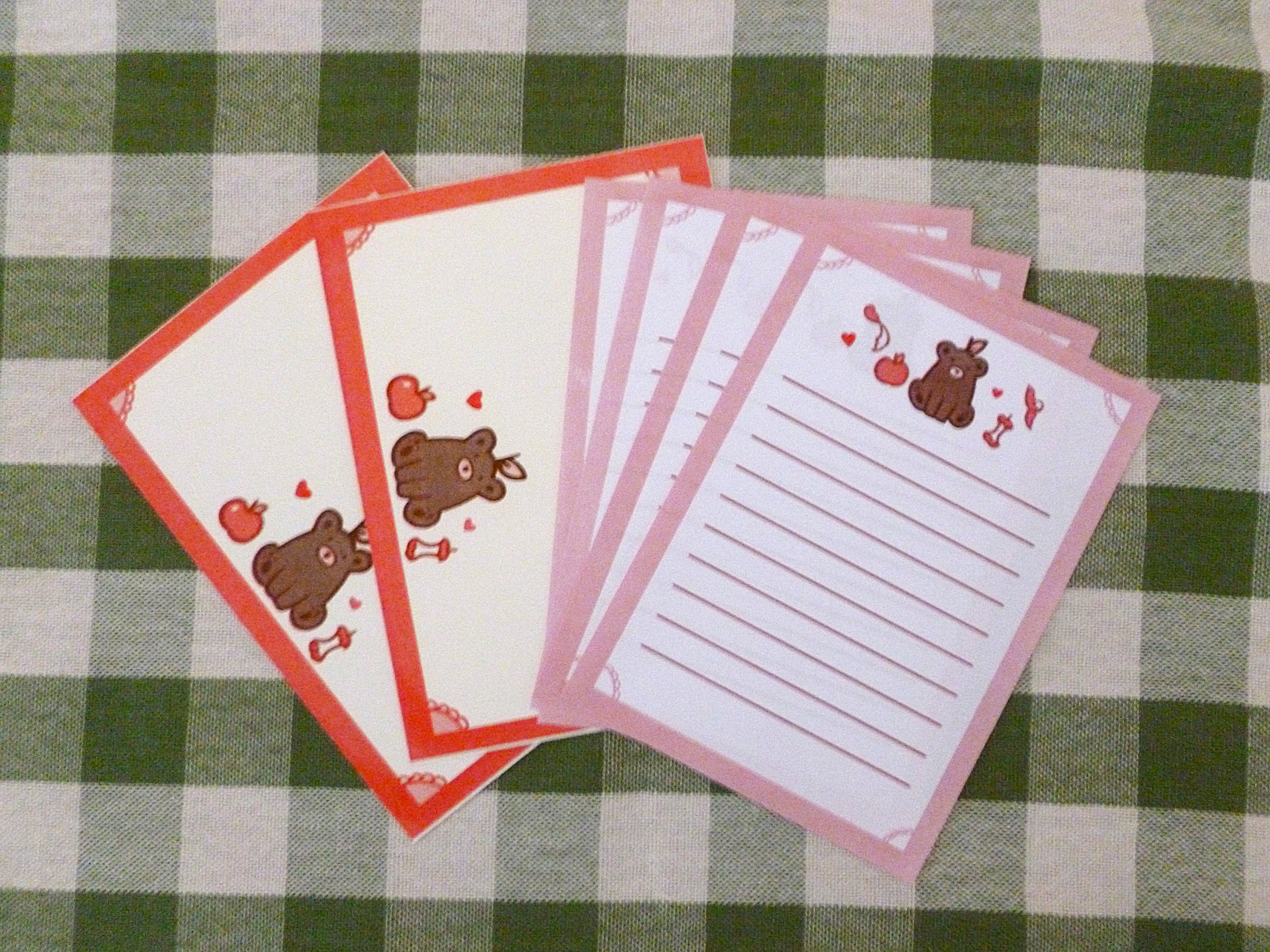 Apple bear letter set
