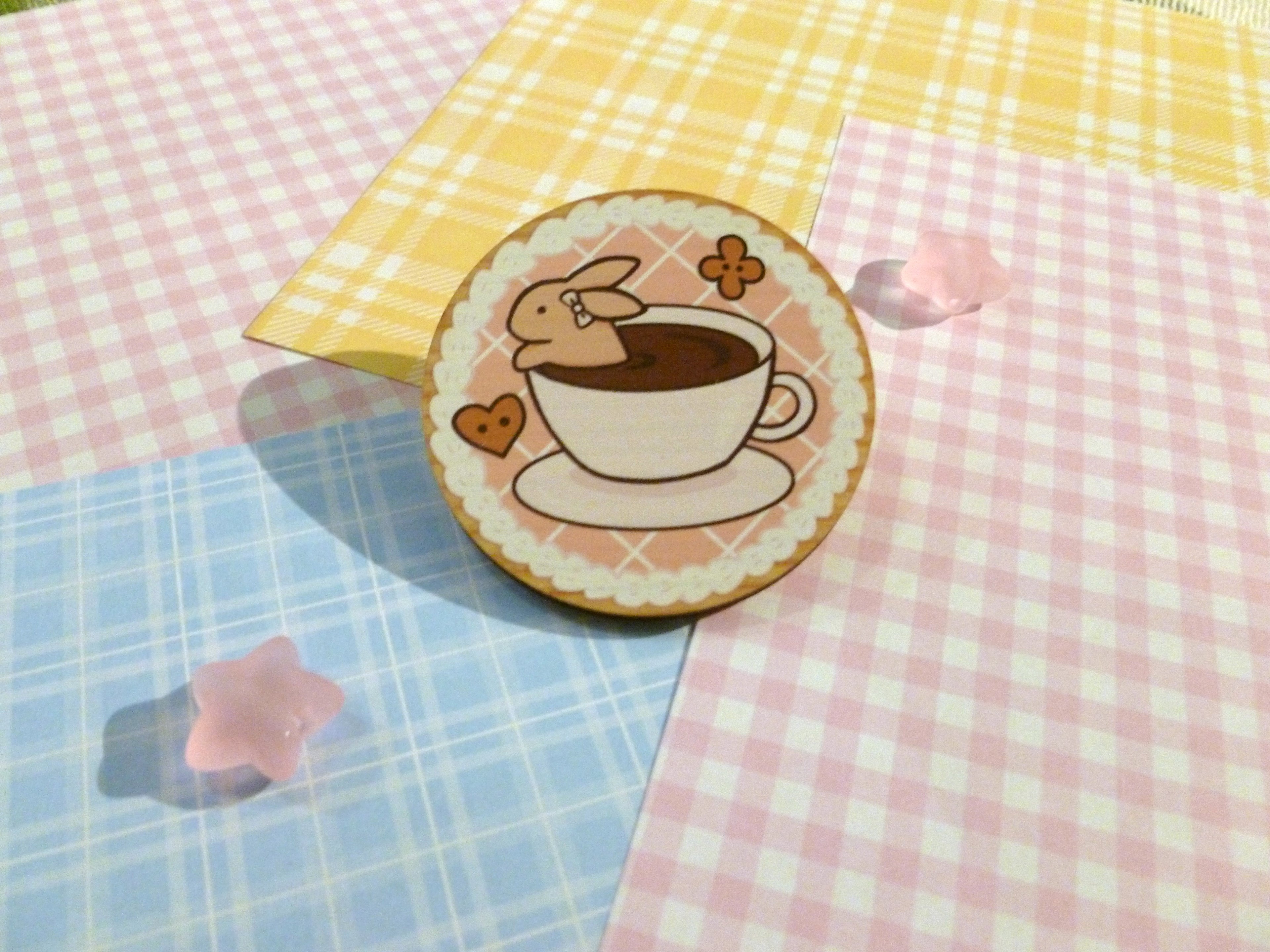 Coffee bun wooden pin