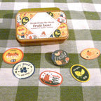 Fresh from the farm sticker tin