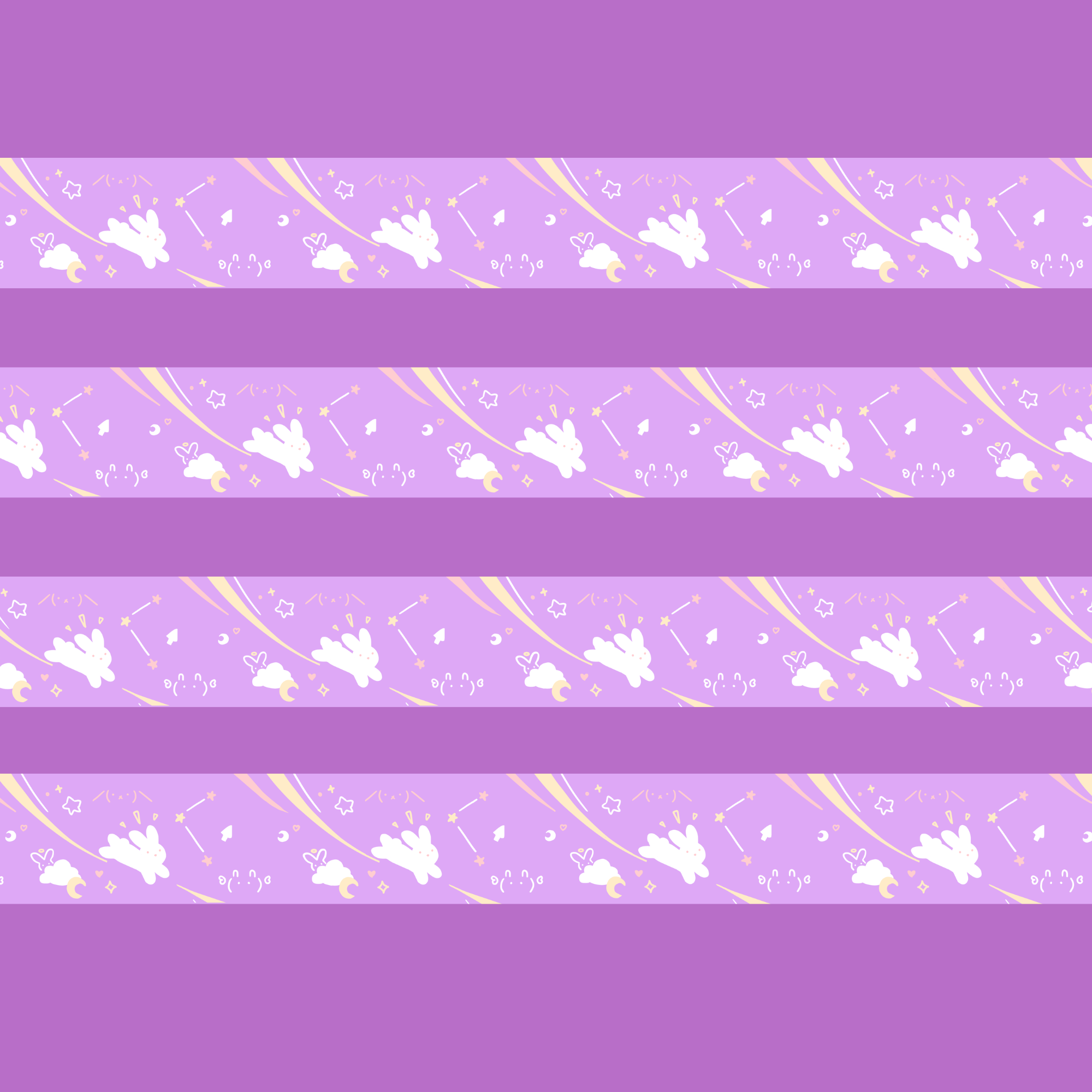 Dreaming bunny washi tape