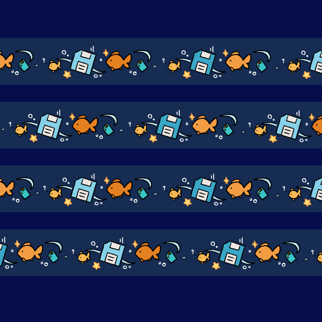 Goldfish Memory Washi Tape (New! Ships Dec. 1st)