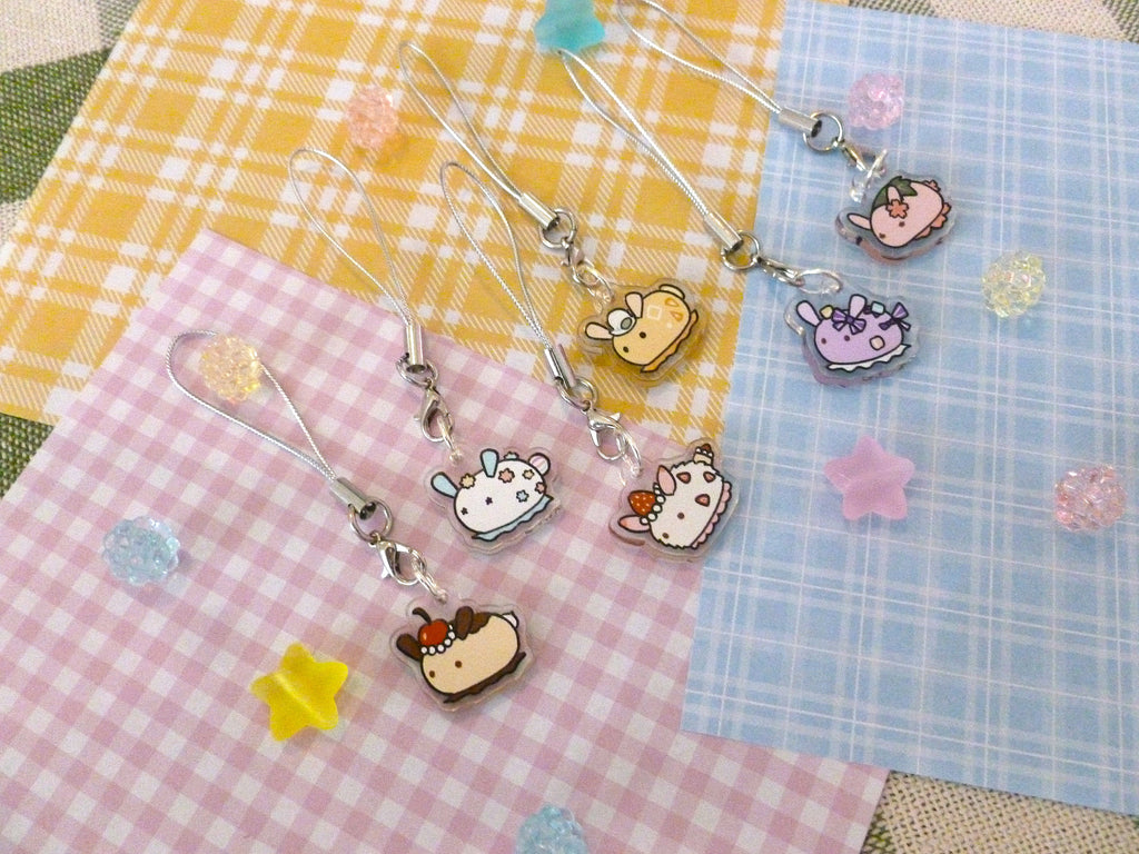 Sea slug phone charms