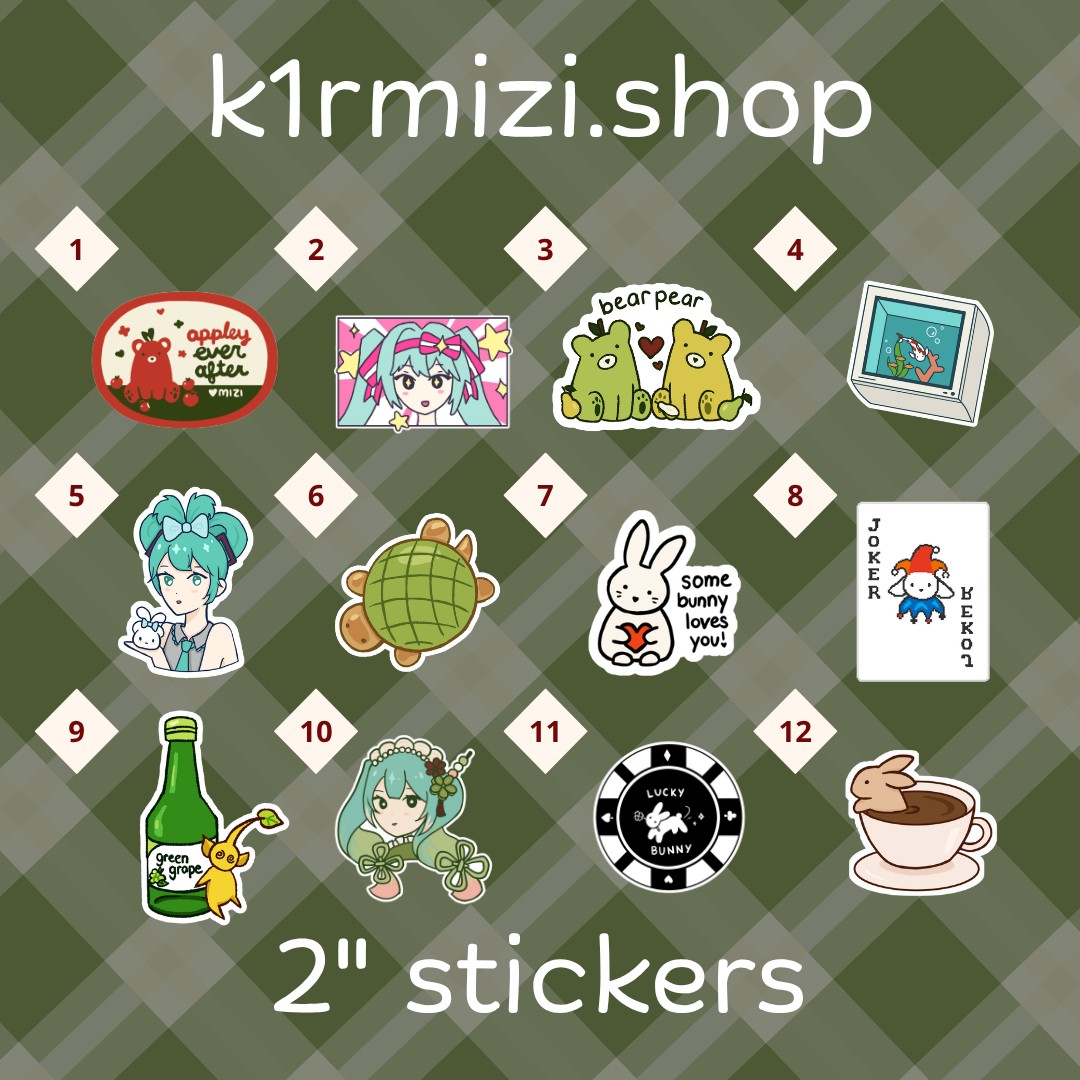 2" stickers